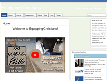 Tablet Screenshot of equippingchristians.com